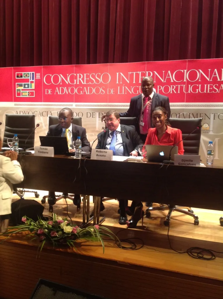 Tomás Timbane and Natércia Sitoé take part in 2nd International Congress of Portuguese-speaking Lawyers 