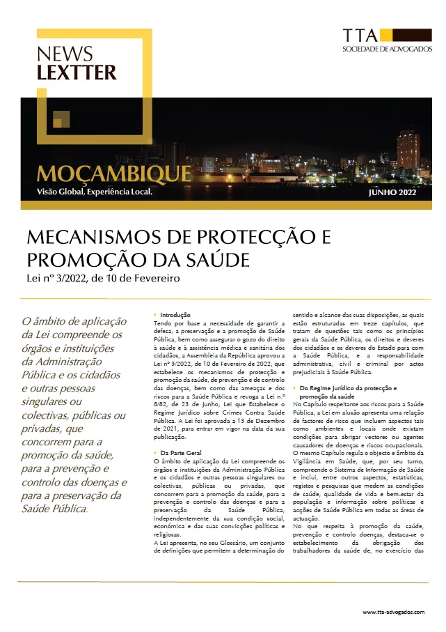 Mecanismos de Protecção e Promoção da Saude