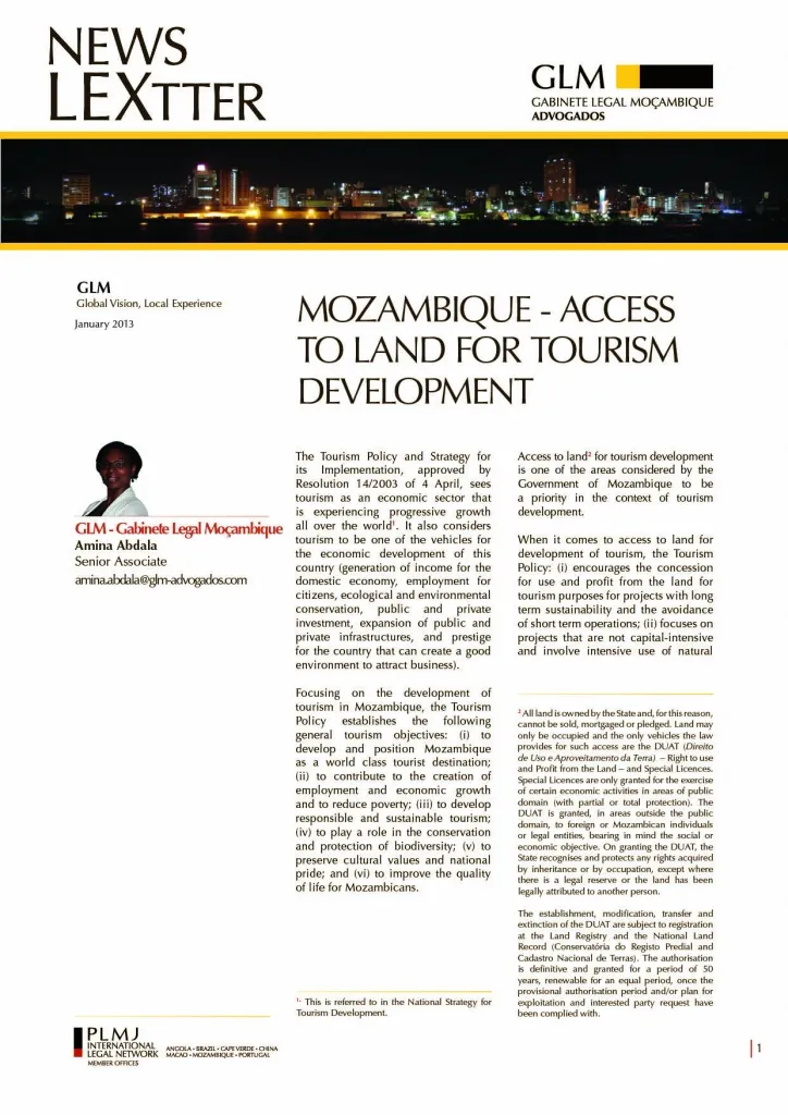 Access to Land for Tourism Development