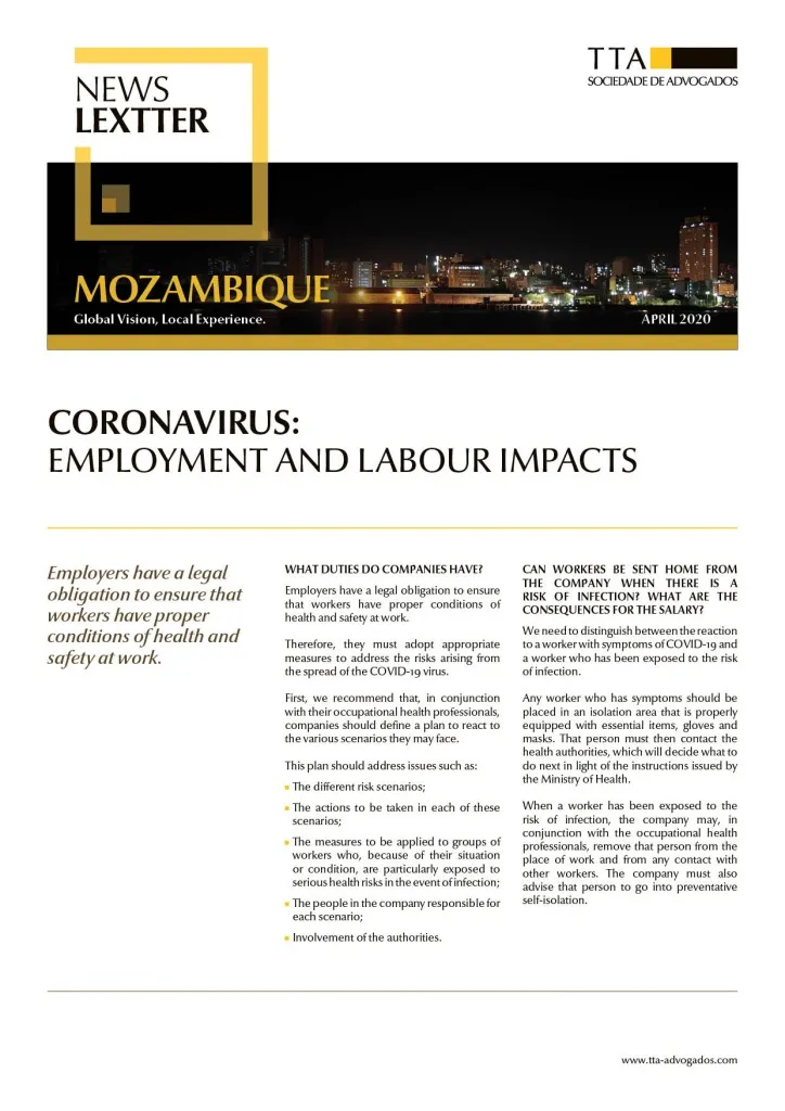 CORONAVIRUS: Employment and Labour Impacts