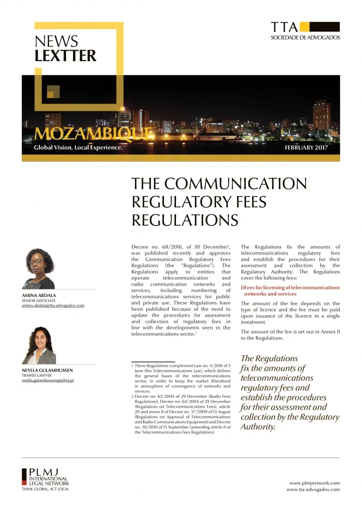 The Communication Regulatory Fees Regulations