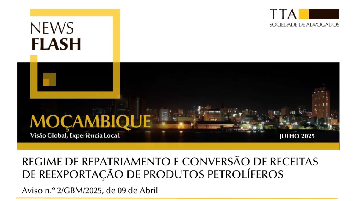 Regime de Repatriamento e Conversão de Receitas de Reexportação de Produtos Petrolíferos 