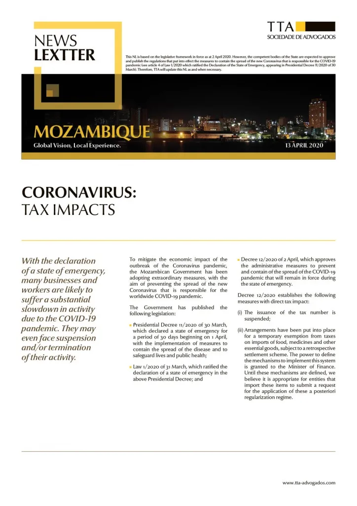 CORONAVIRUS: Tax Impacts