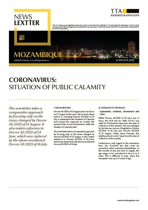 Coronavirus: Situation of Public Calamity