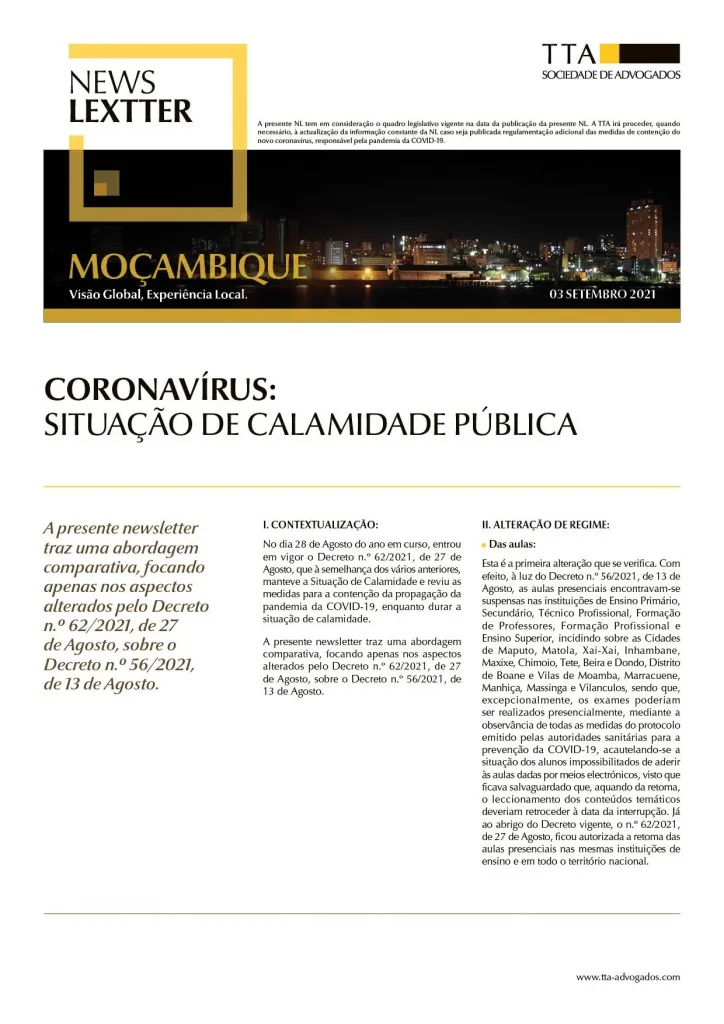 Coronavírus: Situação de calamidade pública