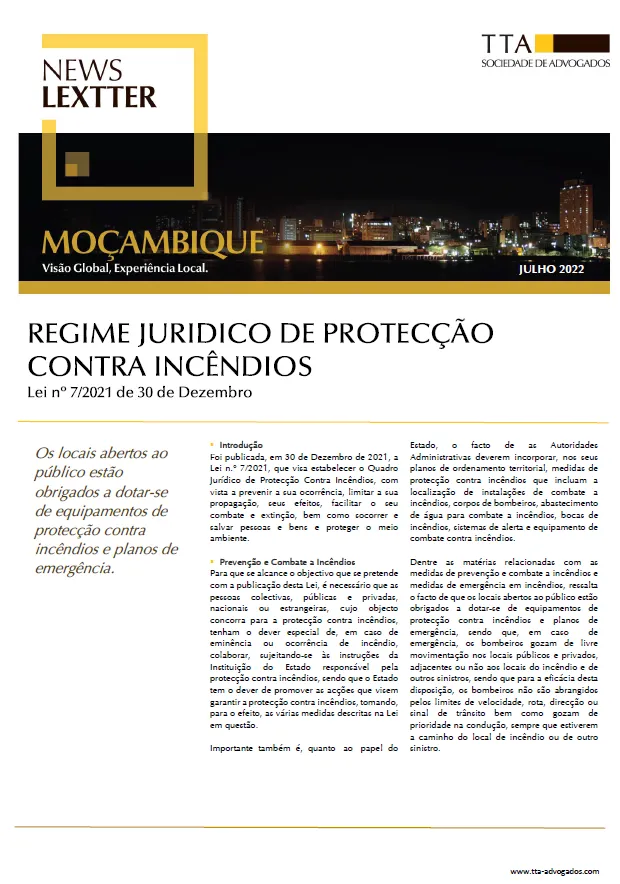 Regime Jurídico de Protecção contra Incêndios