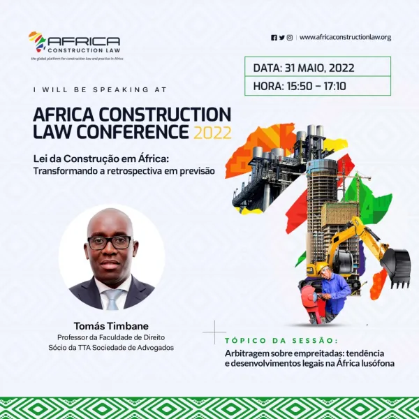 Tomás Timbane is a speaker at Africa Construction Law Conference 2022