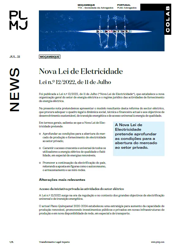 Nova Lei de Electricidade