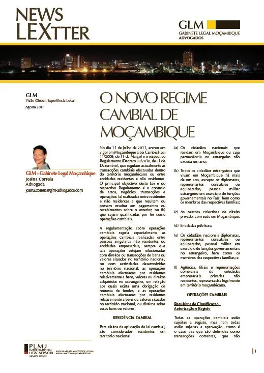 New Exchange Control Regulations in Mozambique